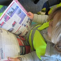 reading the haulage news!